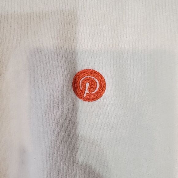 Pinterest Heavyweight Off White Hoodie w/ Kangaroo Pocket Men's XL | EUC - Picture 3 of 4